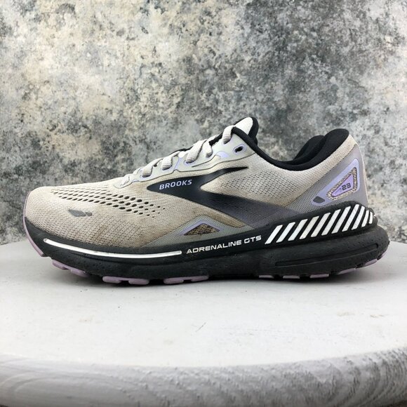 Brooks Women's Size 8 WIDE Adrenaline GTS 23 Grey Lace-Up Running Shoes 1203811 - Picture 7 of 16